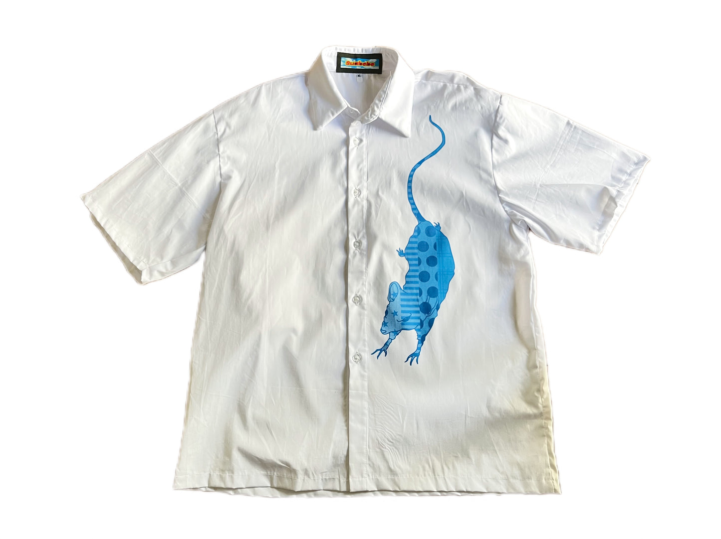 camisa rata azul